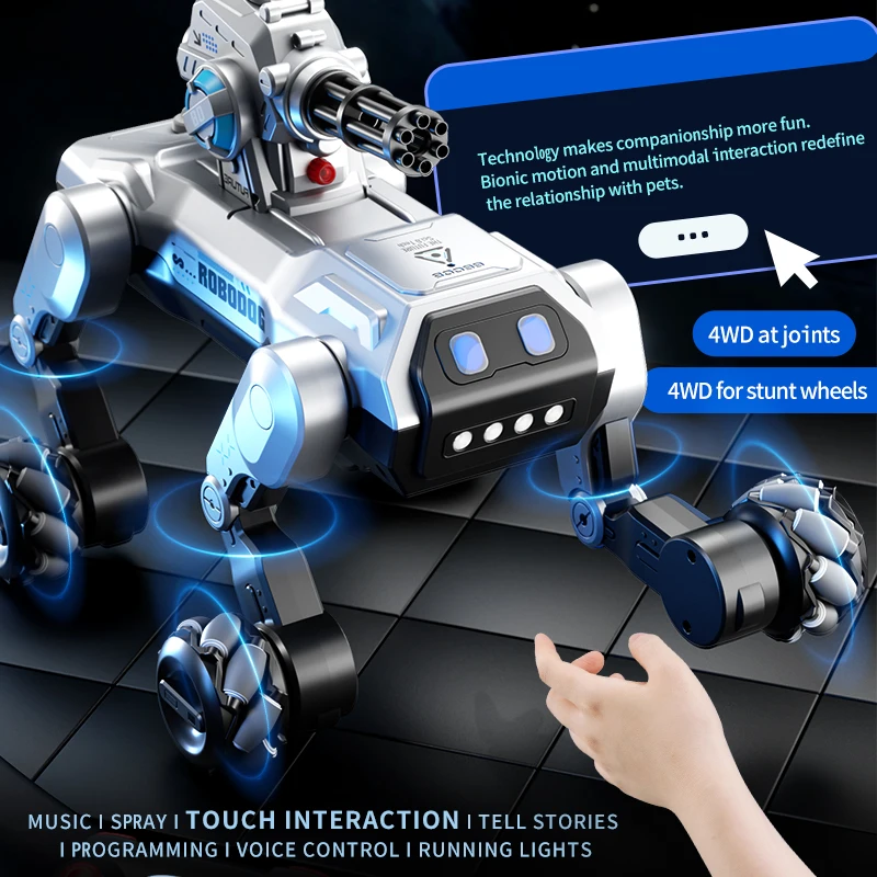 Coding Robot Toy - 8WD Smart Robot Dog, Voice Control