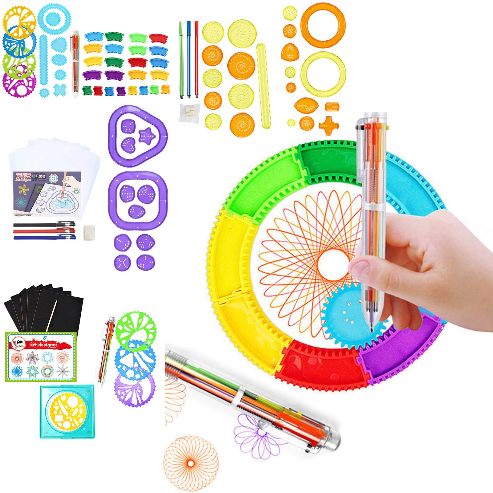 Colorful Spirograph Set Kids M - Kids Education Kit ulasan dan harga