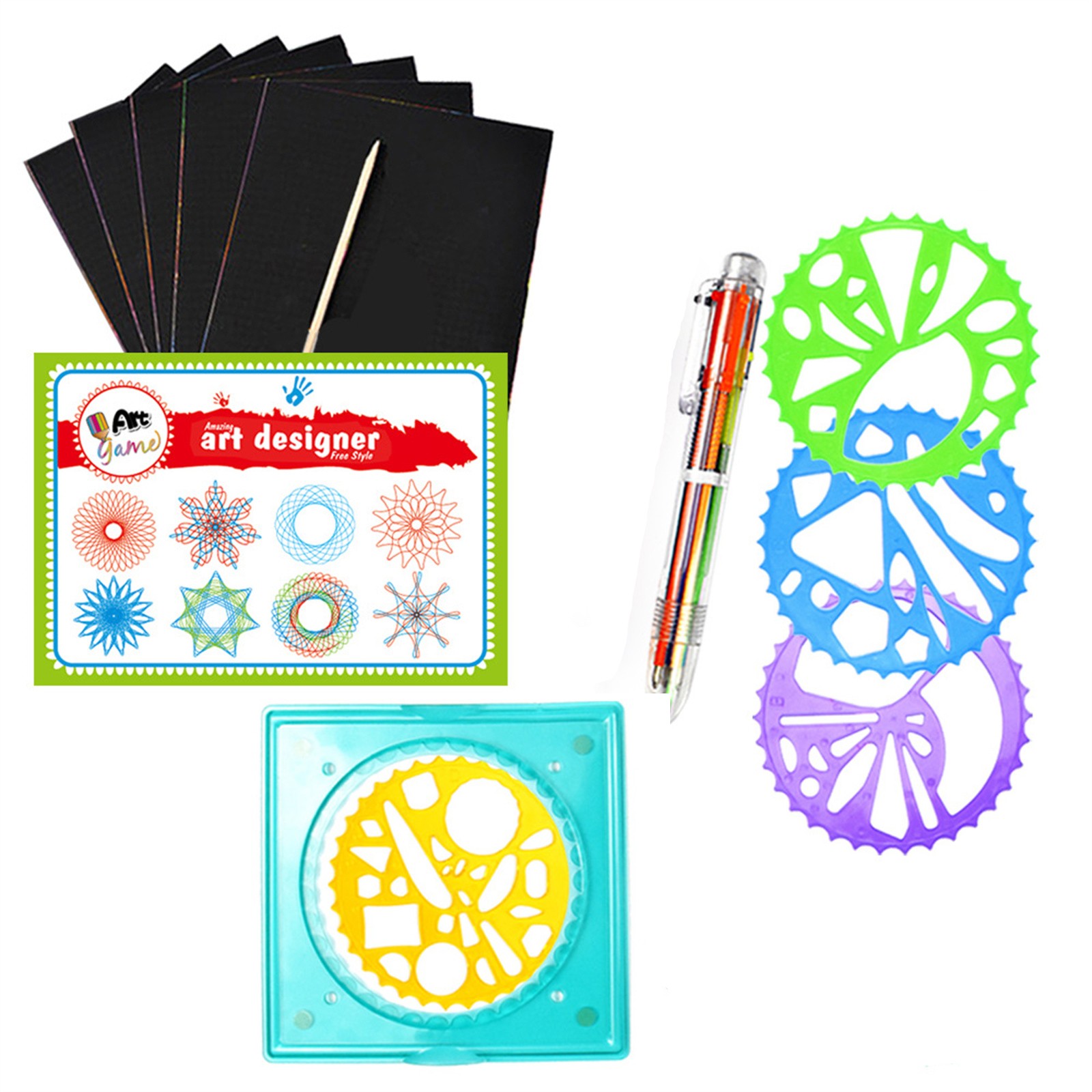 Colorful Spirograph Set Kids M - Kids Education Kit ulasan dan harga