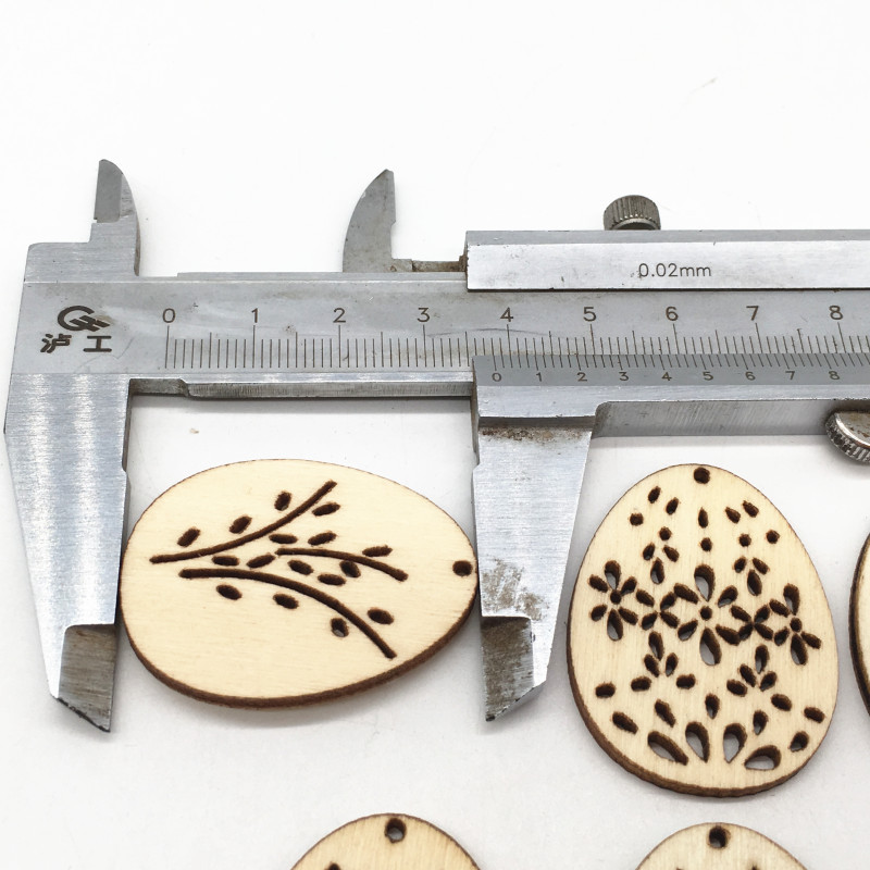 50Pcs Laser Cut Wooden Eggs fo - Happy Kids Education ulasan dan harga