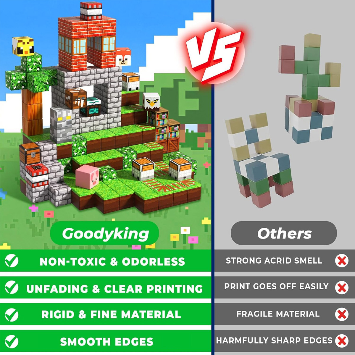 Magnetic Building Block Bricks - Kids Education World ulasan dan harga