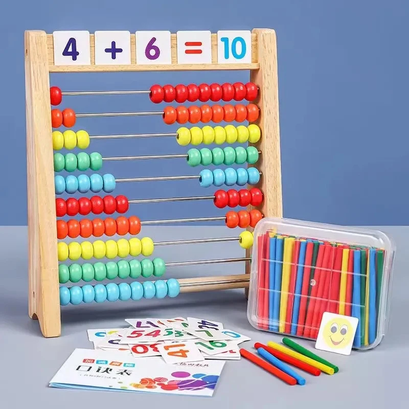 Wooden Counting Toy Abacus Mon - Abacus Counting Bead ulasan dan harga