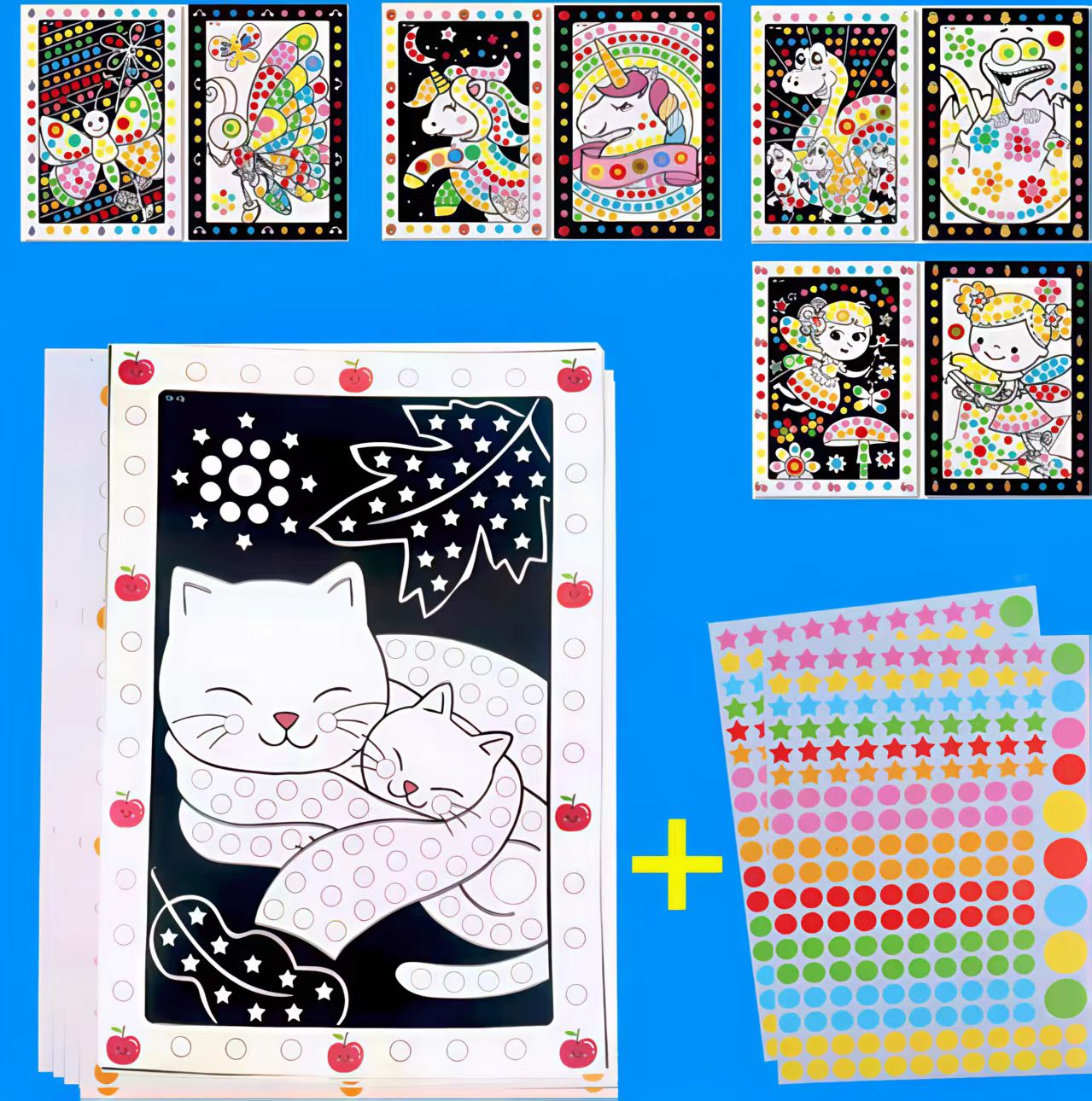 6/10 Sheets/Lot Cute Cartoon A - Happy Kids Education ulasan dan harga