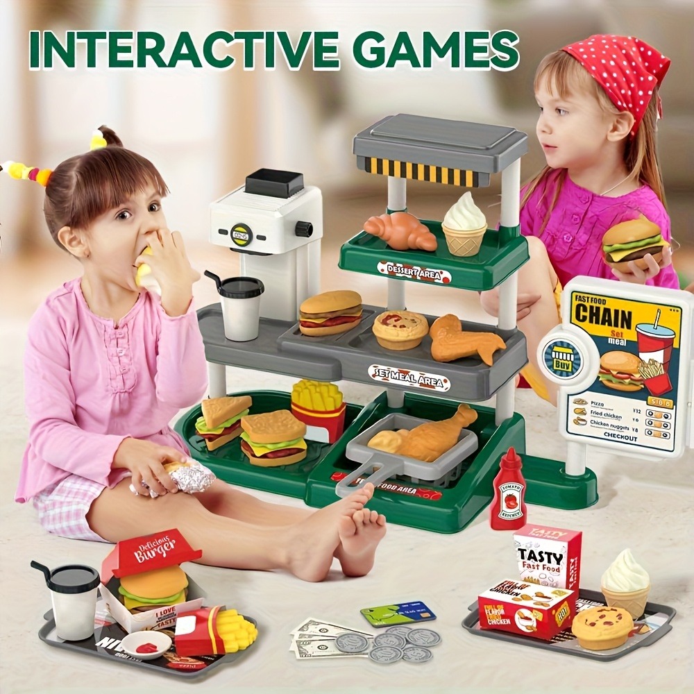 Pretend Play Fast Food Store T - Kids Education Store ulasan dan harga