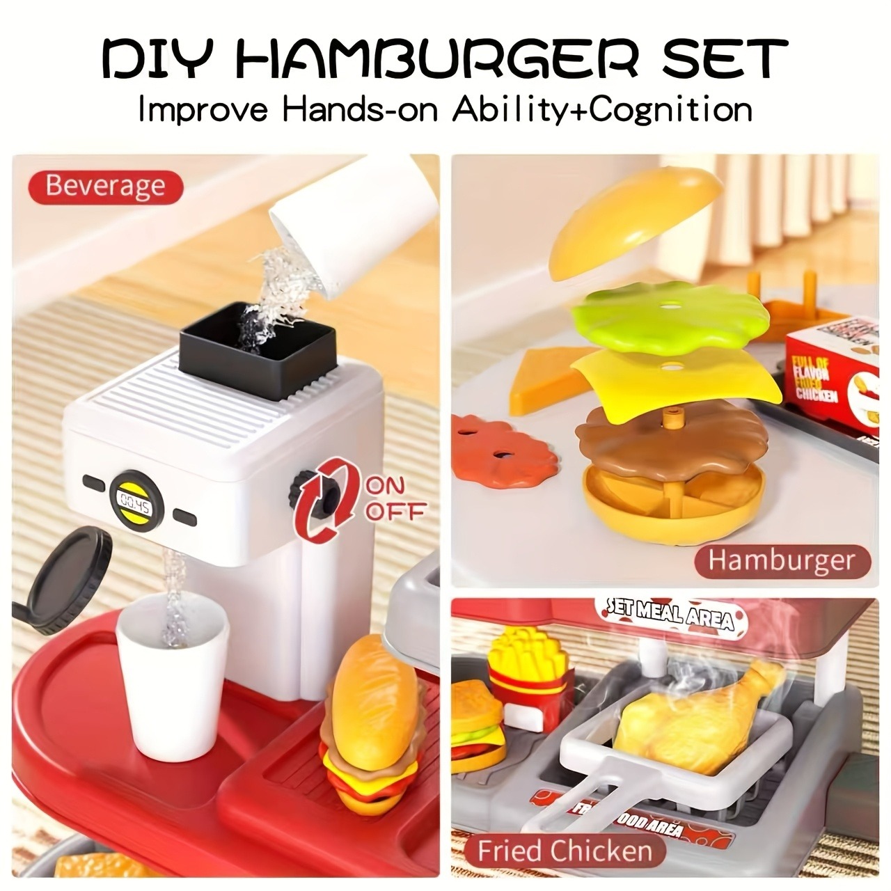 Pretend Play Fast Food Store T - Kids Education Store ulasan dan harga
