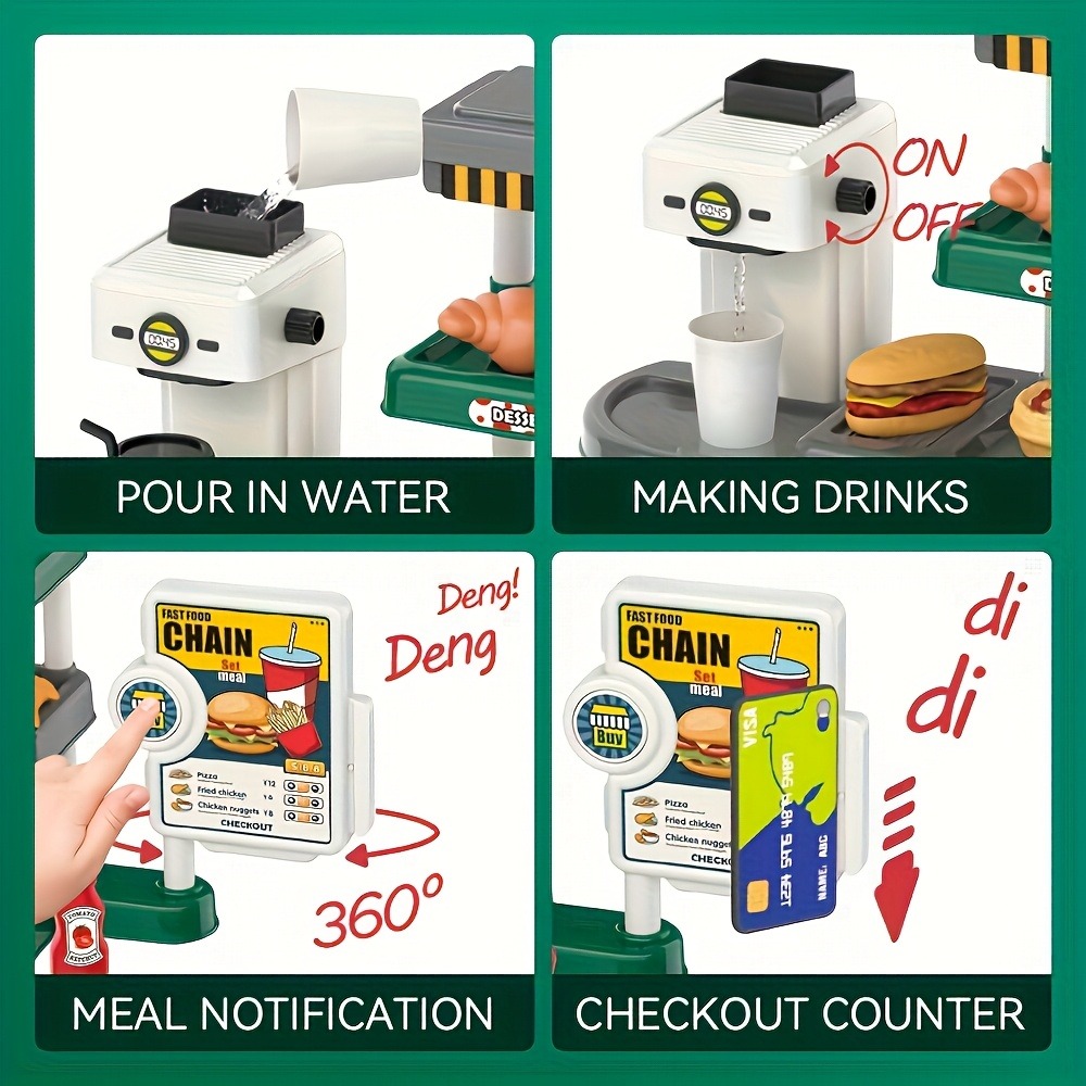 Pretend Play Fast Food Store T - Kids Education Store ulasan dan harga