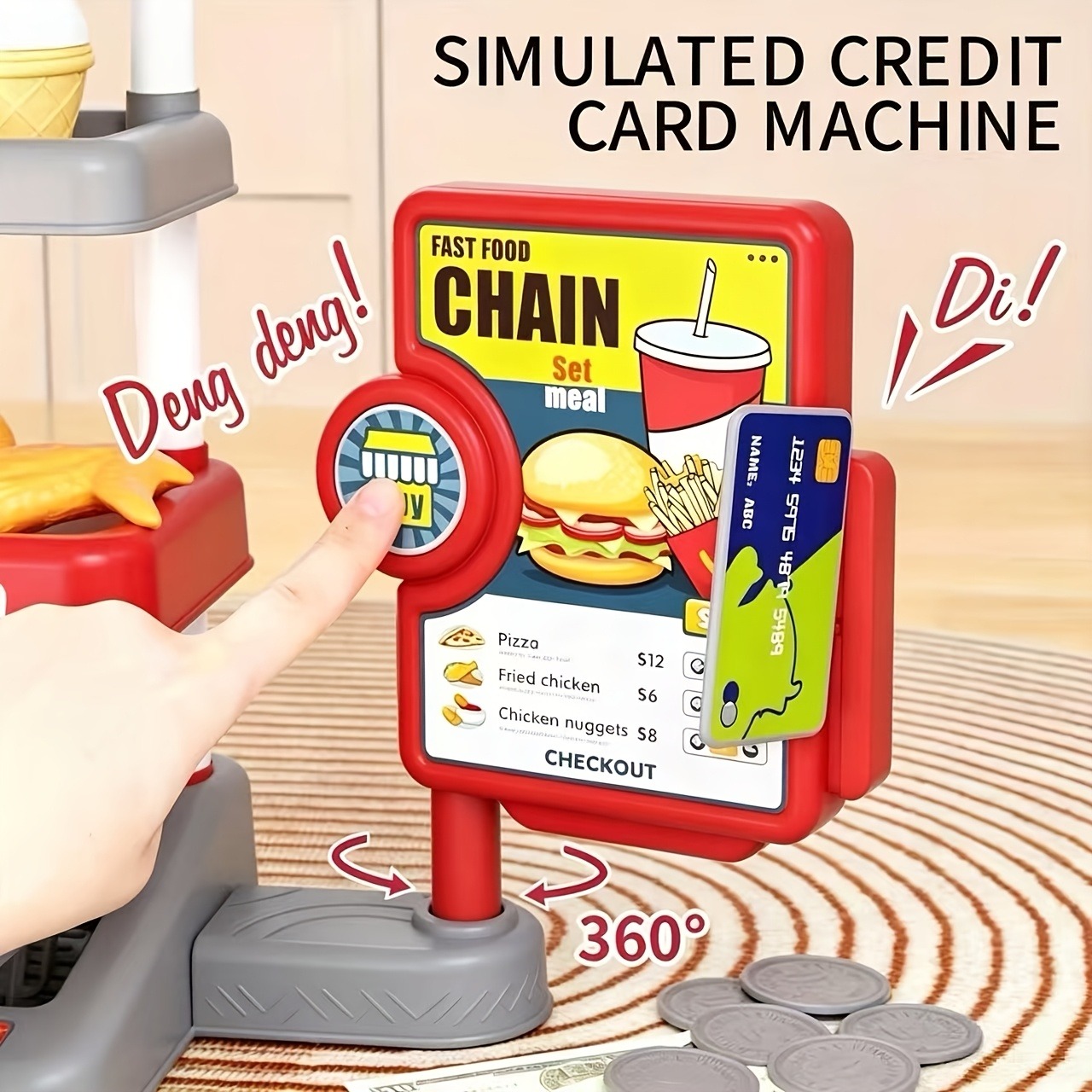 Pretend Play Fast Food Store T - Kids Education Store ulasan dan harga