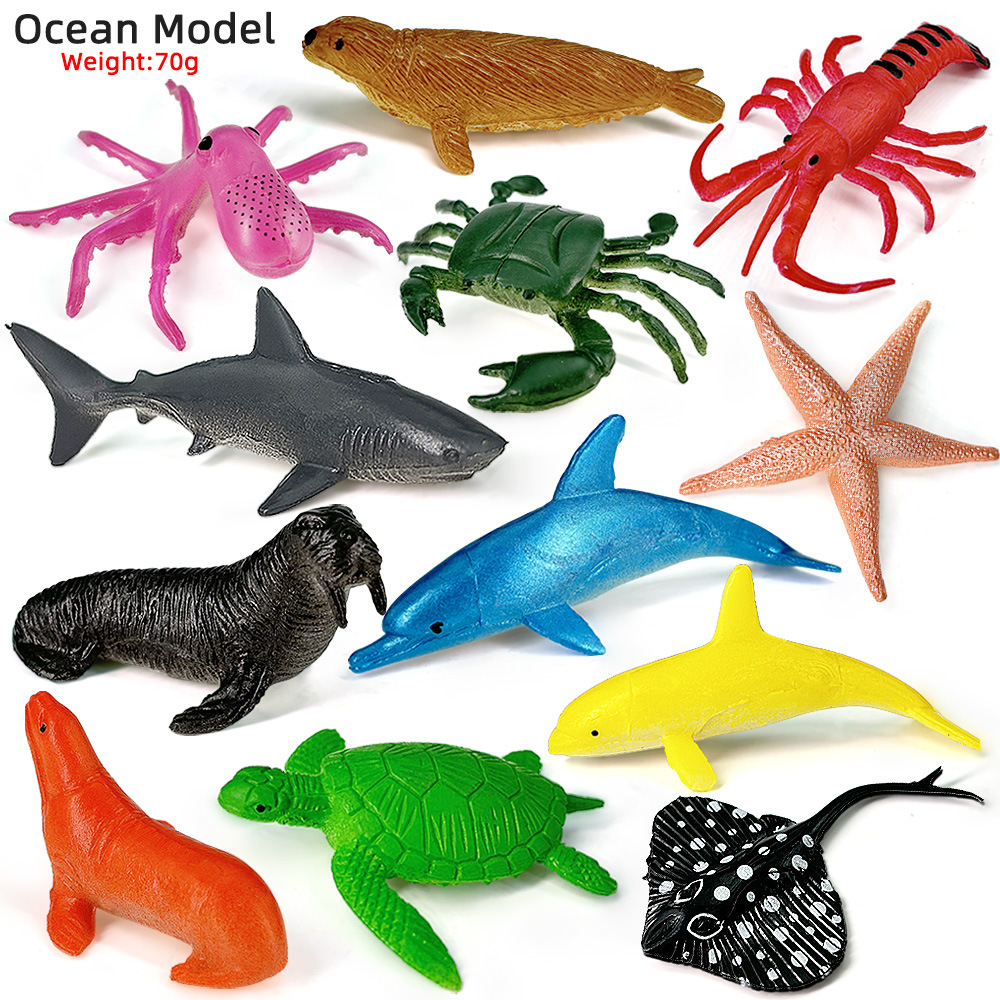 12pcs Ocean Sea Life Set Anima - Kids Education Kit ulasan dan harga
