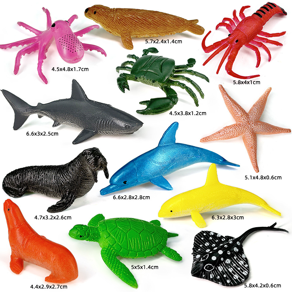 12pcs Ocean Sea Life Set Anima - Kids Education Kit ulasan dan harga