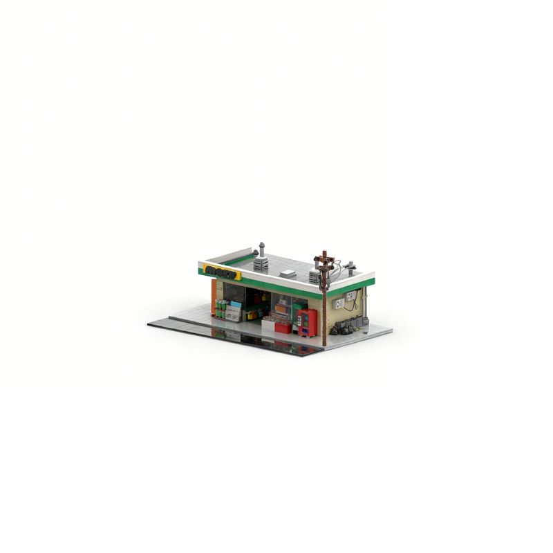 2068pcs MOC Convenience Store  - Kids Education Store ulasan dan harga