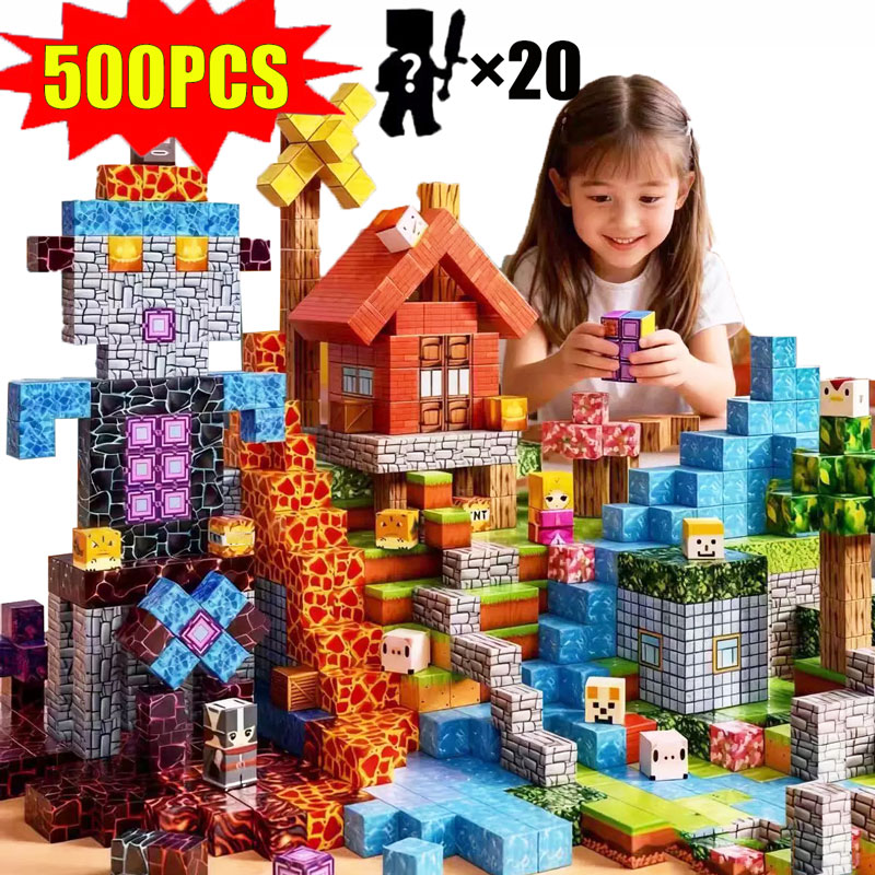 Mine World Magnetic Building B - Kids Education World ulasan dan harga