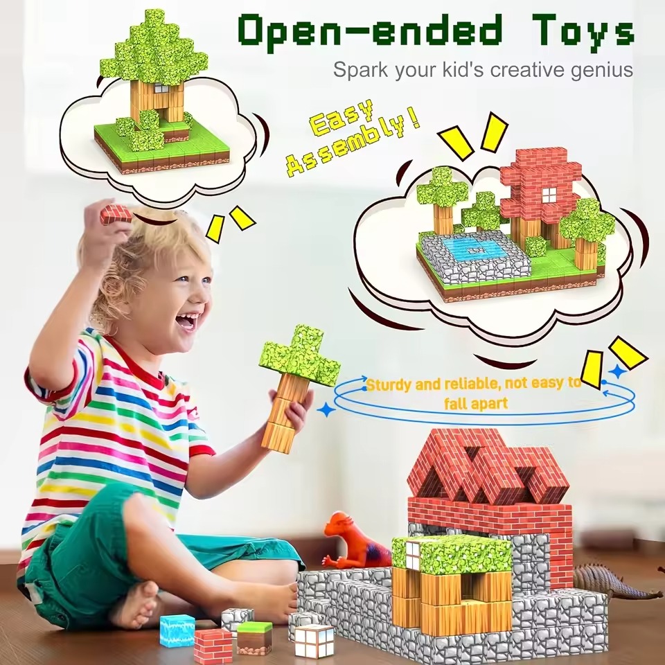 Mine World Magnetic Building B - Kids Education World ulasan dan harga