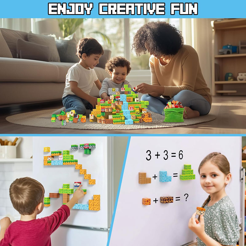 Mine World Magnetic Building B - Kids Education World ulasan dan harga
