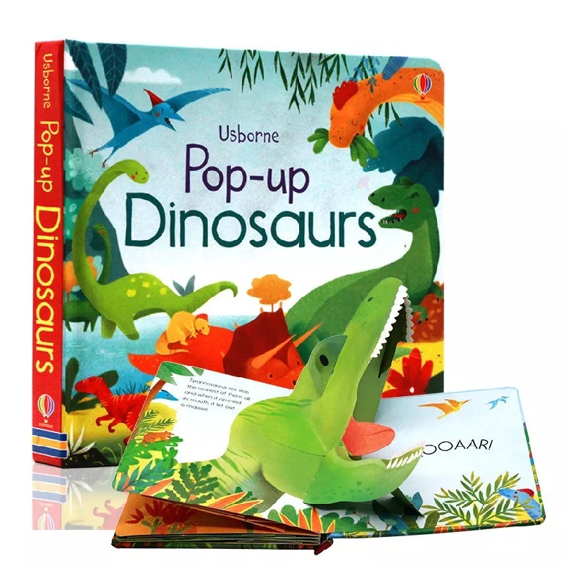 Usborne Pop Up Dinosaurs/Jungl - Kids Education Board ulasan dan harga