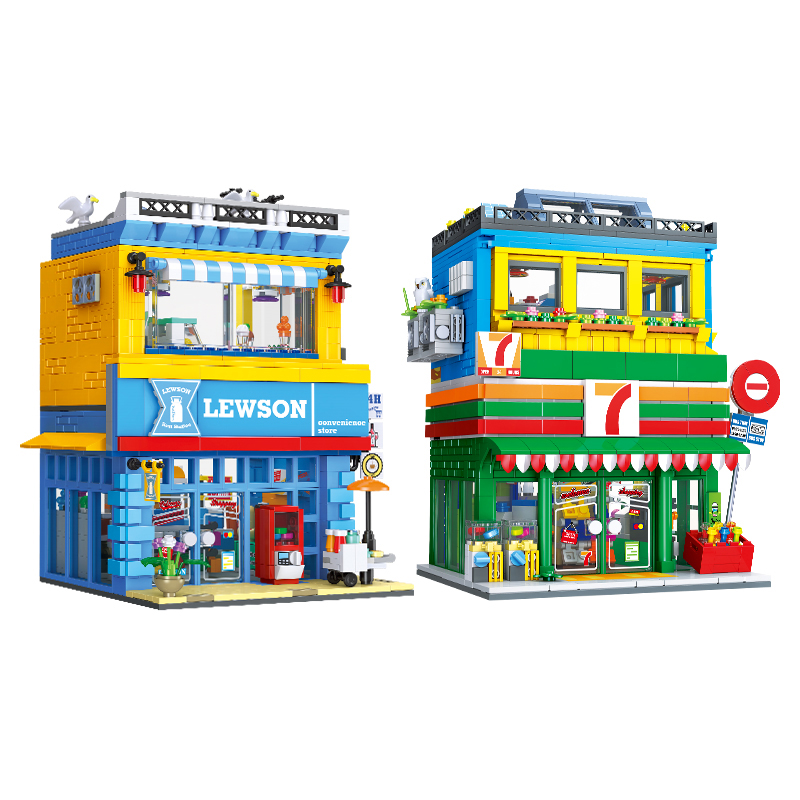 1263+PCS Street Scene Convenie - Kids Education Store ulasan dan harga