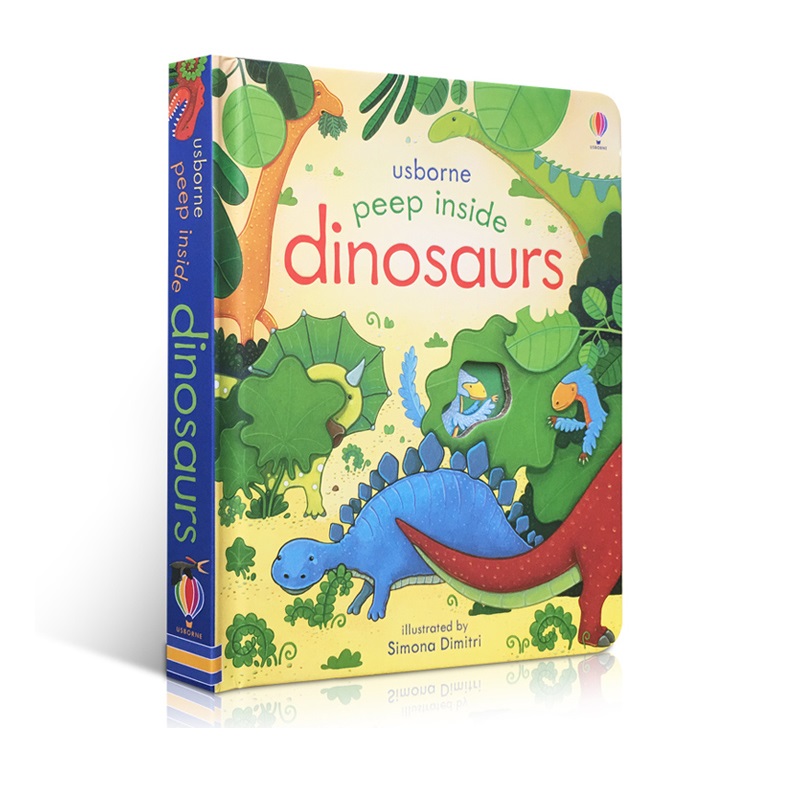 Usborne Peep Inside Dinosaurs  - Kids Education Board ulasan dan harga