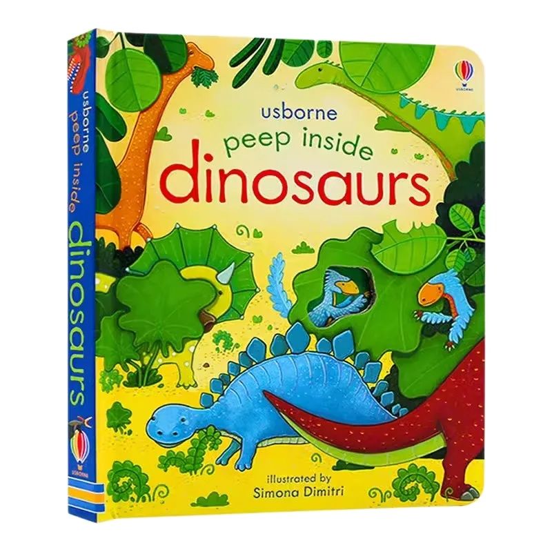Usborne Peep Inside Dinosaurs  - Kids Education Board ulasan dan harga