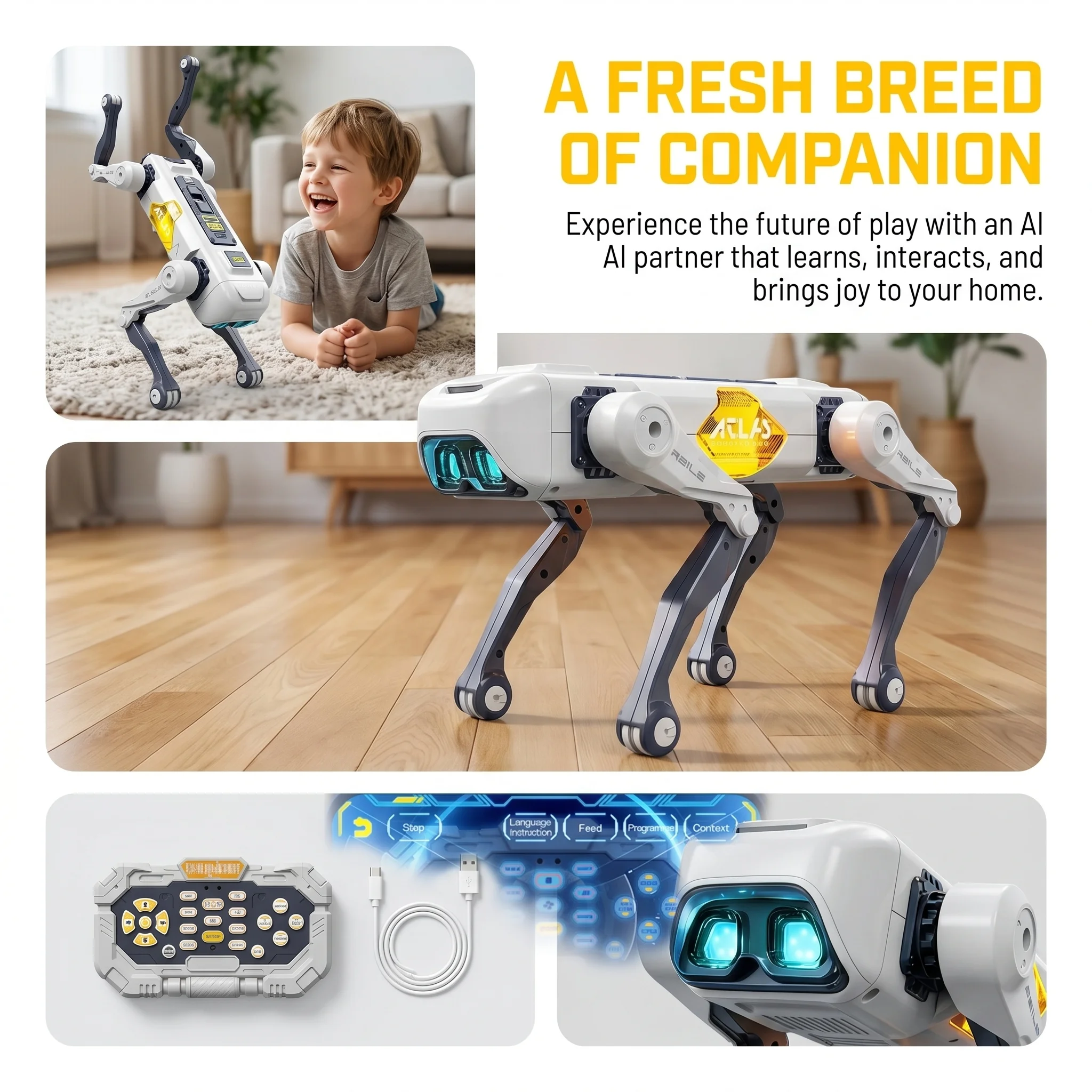 AI Smart Robot Dog, Voice & AP - Kids Educational Resources ulasan dan harga